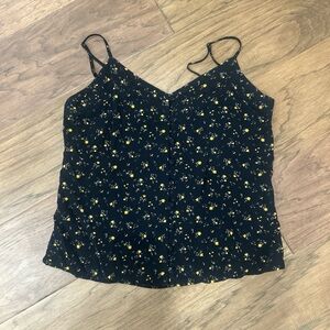 Abercrombie & Fitch Black Floral Camisole